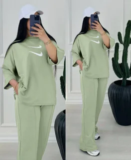 ست تیشرت شلوار درجه یک طرح نایک زنانه