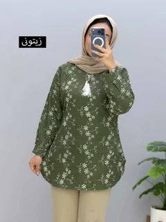 شومیز مانتویی خامه دوزی شده