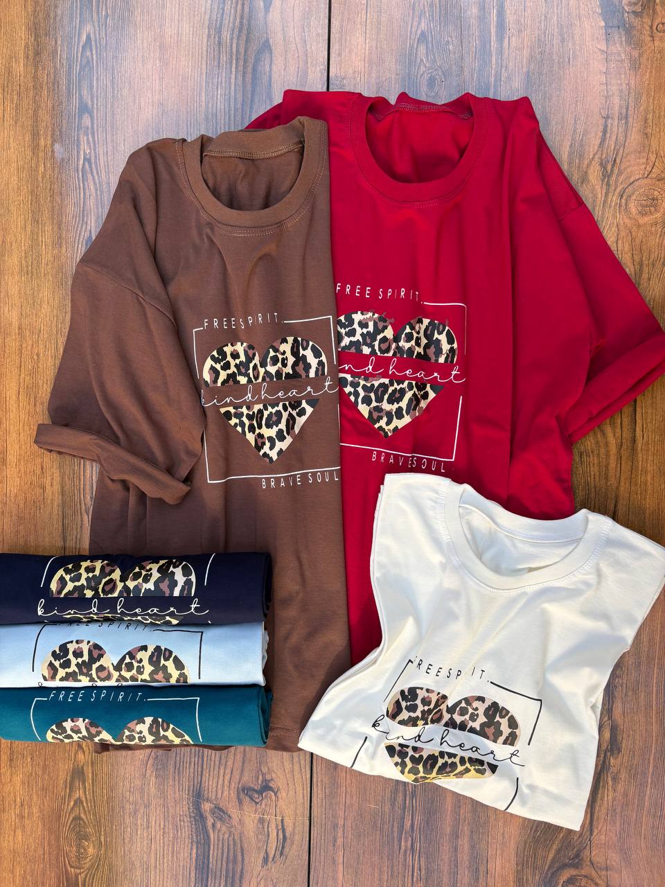 تیشرت باکسی طرح پلنگی