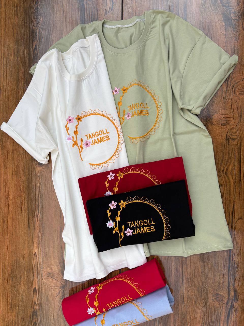 تیشرت گلدوزی نخ پنبه