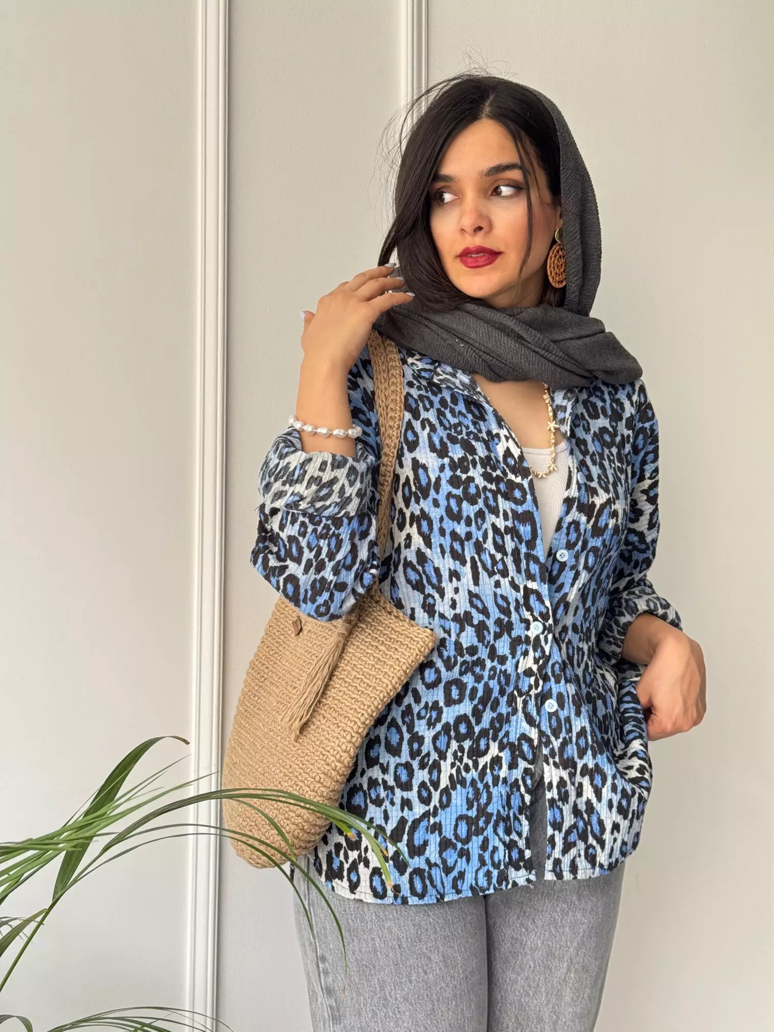 شومیز پلنگی ایتالیایی