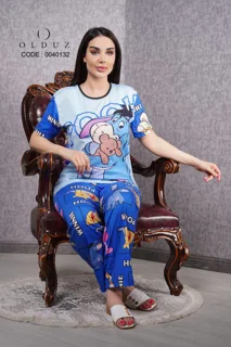 ست تیشرت شلوار عروسکی زنانه