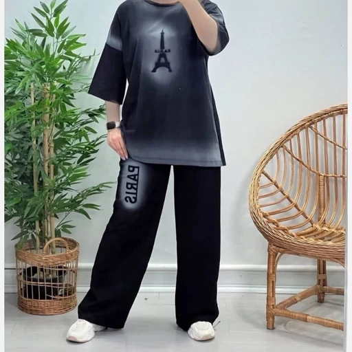 ست تیشرت شلوار بگ ایفل