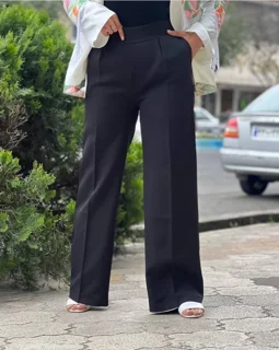 شلوار بگ مازراتی مشکی زنانه